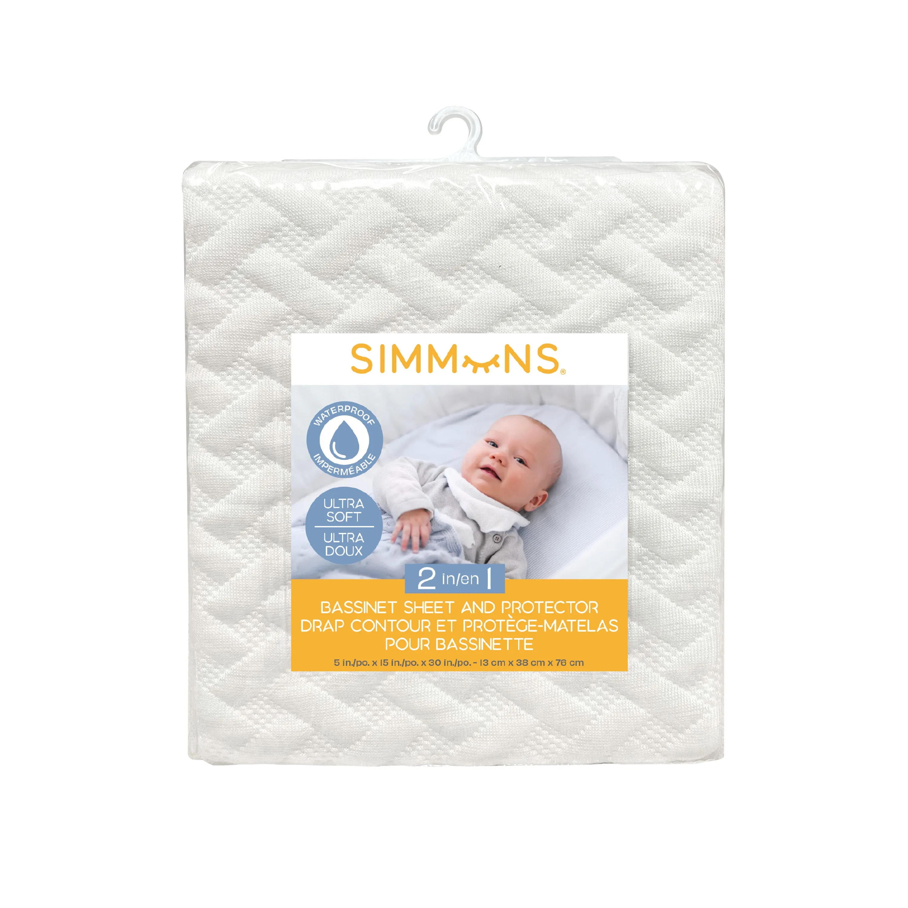 2-in-1 Bassinet Sheet and Protector