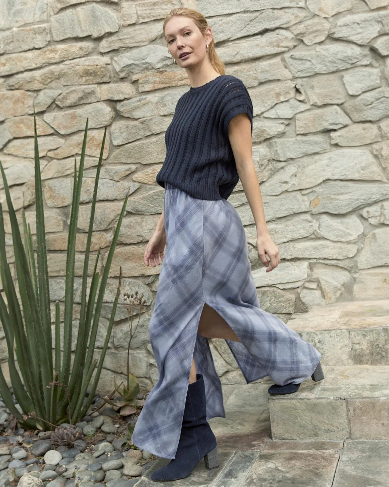 Abigail Plaid Maxi Skirt