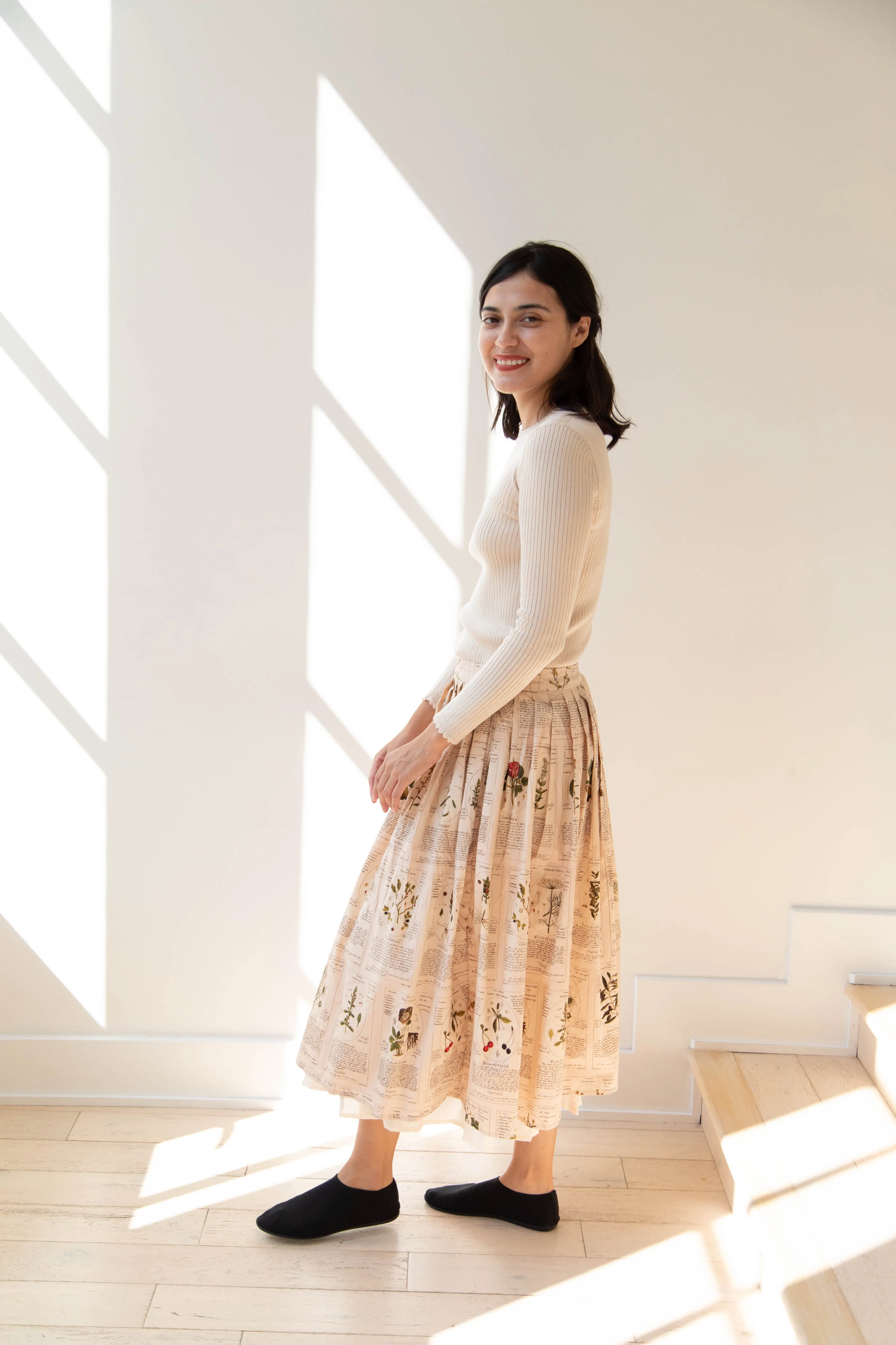 Aleksandr Manamïs | Plissé Skirt in Herbarium