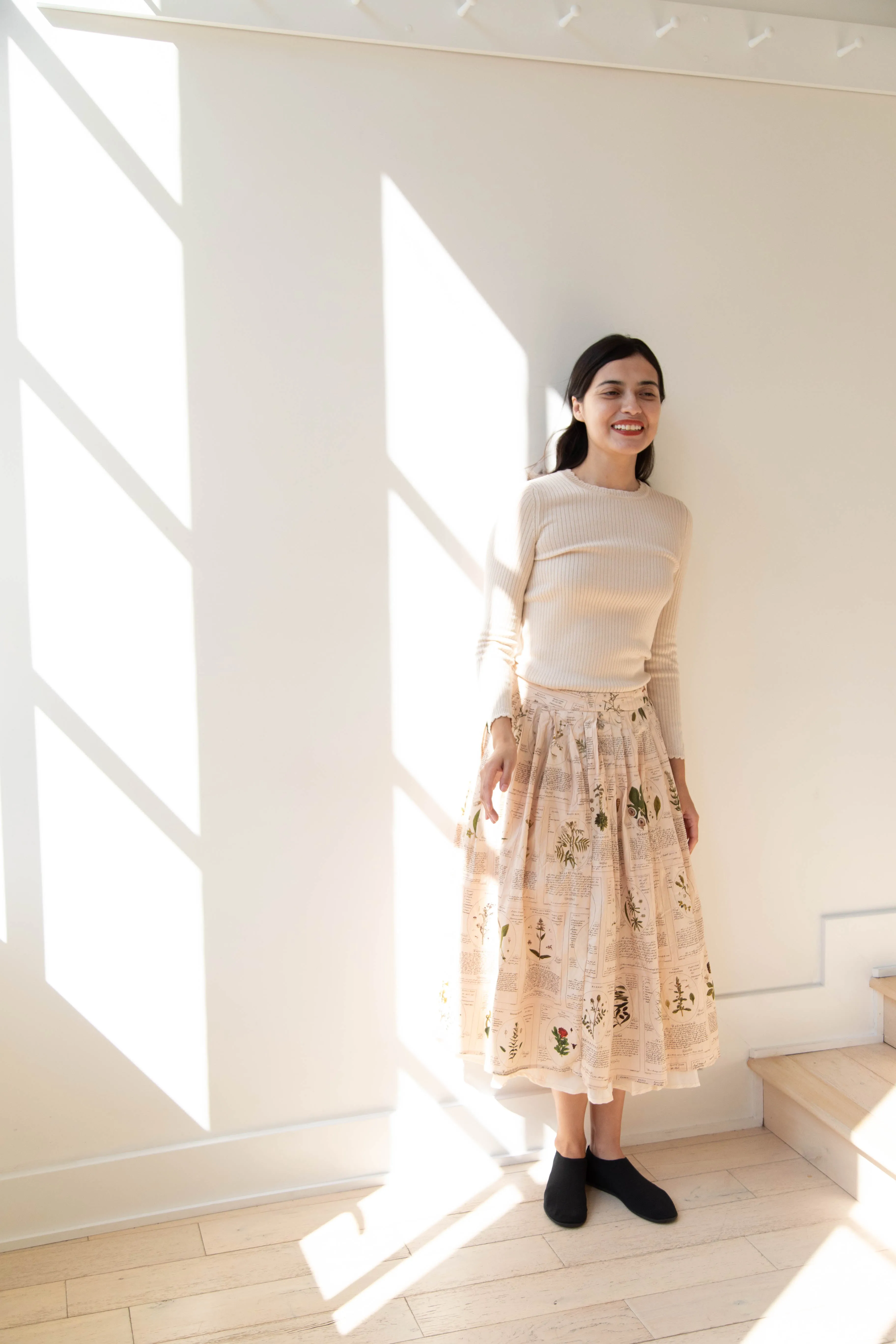 Aleksandr Manamïs | Plissé Skirt in Herbarium