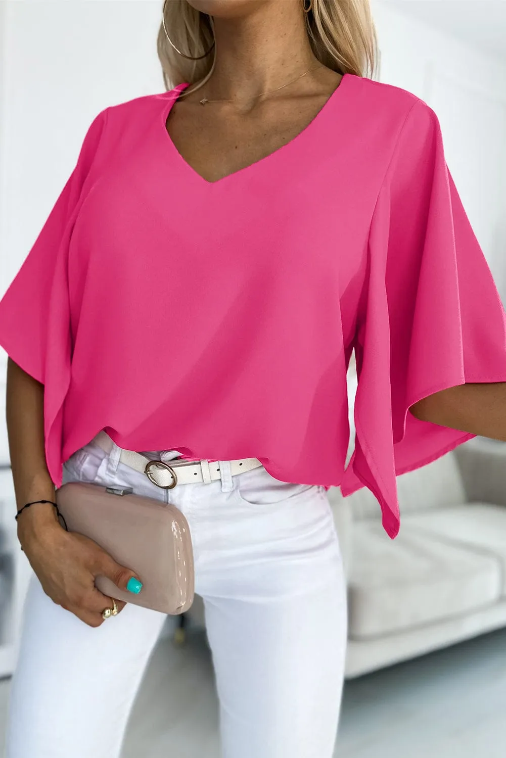 Amazing V Neck Blouse