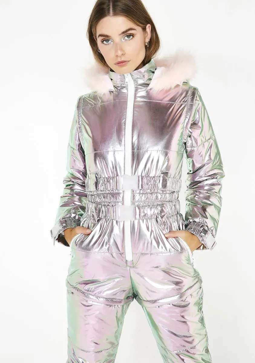 Aurora Beam Holographic Snowsuit