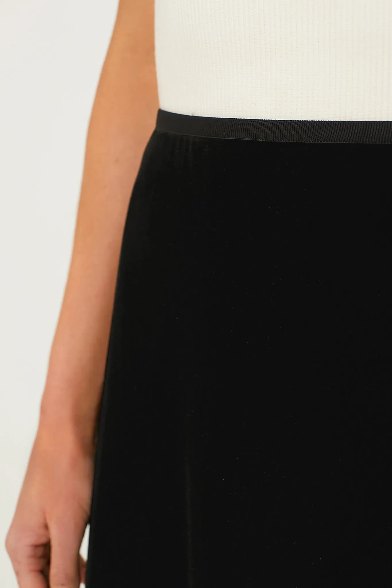 Black Velvet Martha Skirt