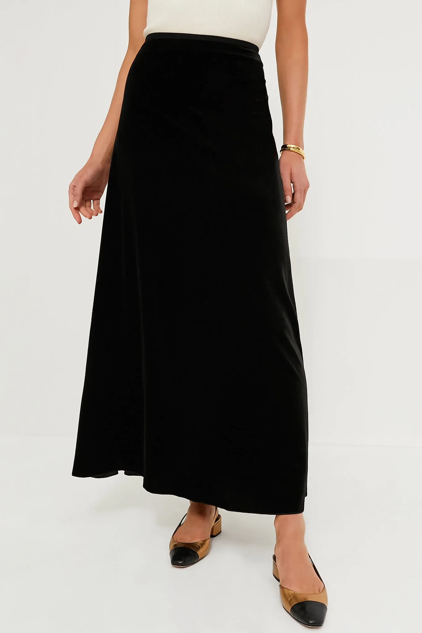 Black Velvet Martha Skirt