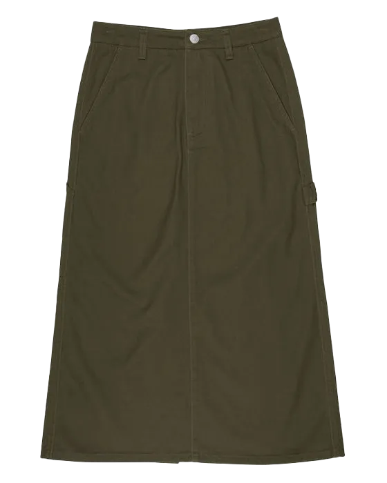 Classic Carpenter Skirt in Khaki