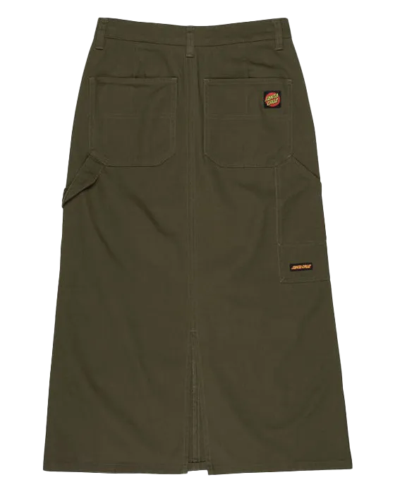 Classic Carpenter Skirt in Khaki