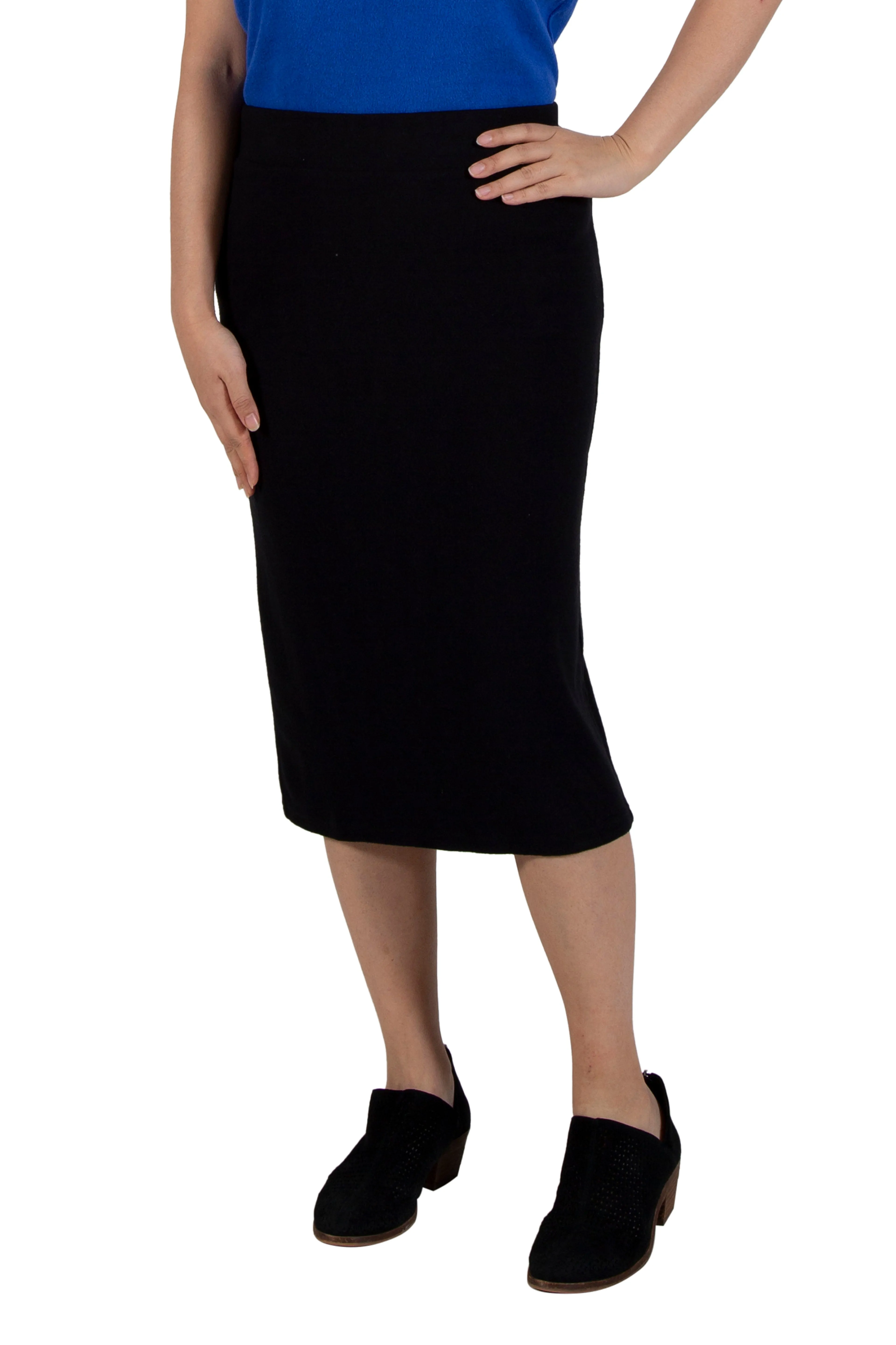 Comfort Luxe Collection Cozy Knit Pencil Skirt