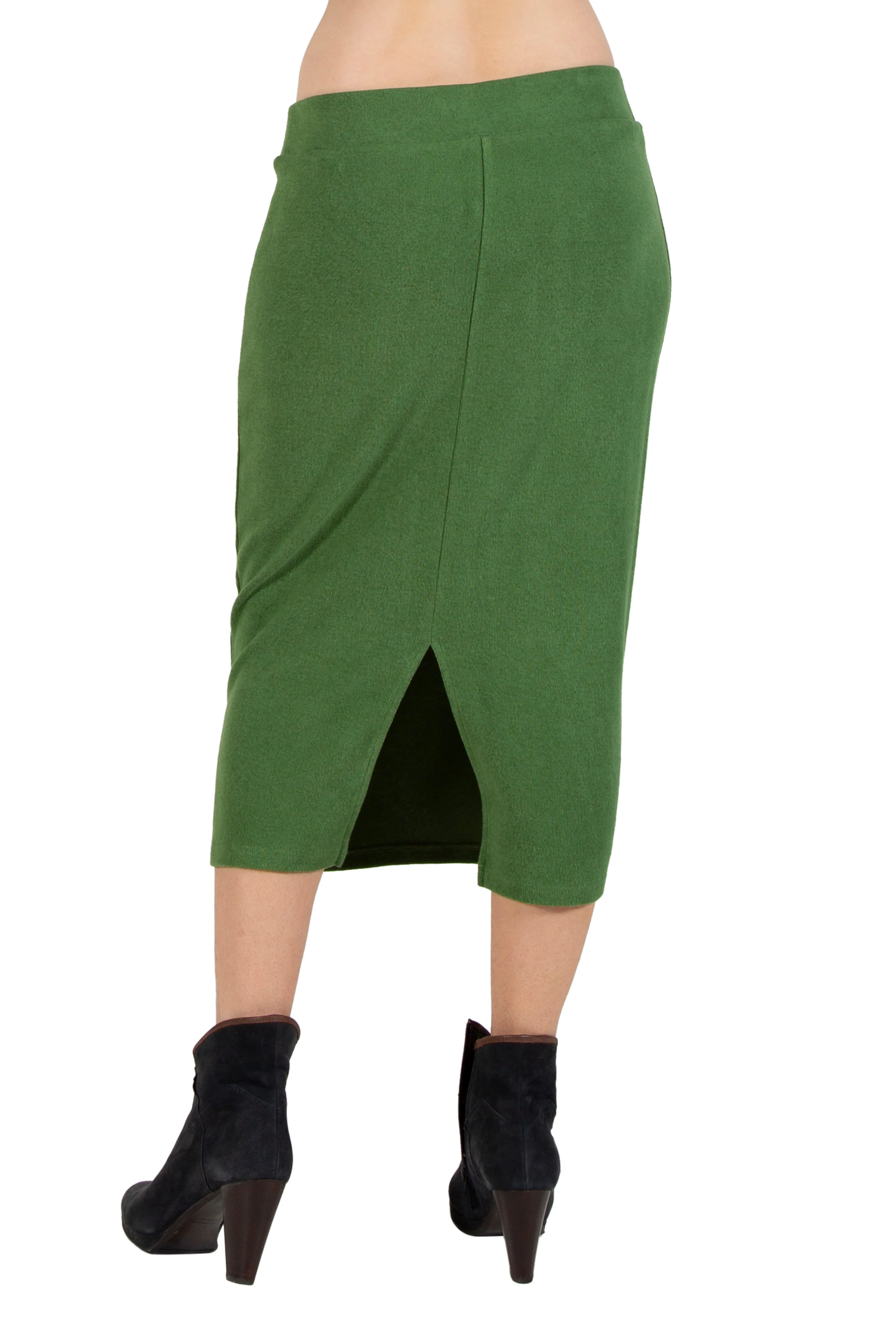 Comfort Luxe Collection Cozy Knit Pencil Skirt