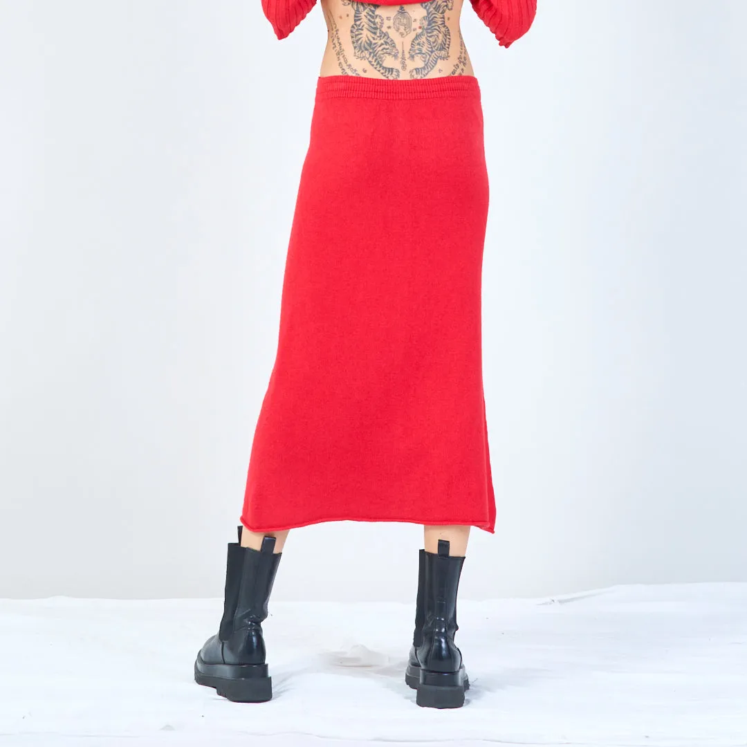 Cozy drawstring knit skirt wholesale