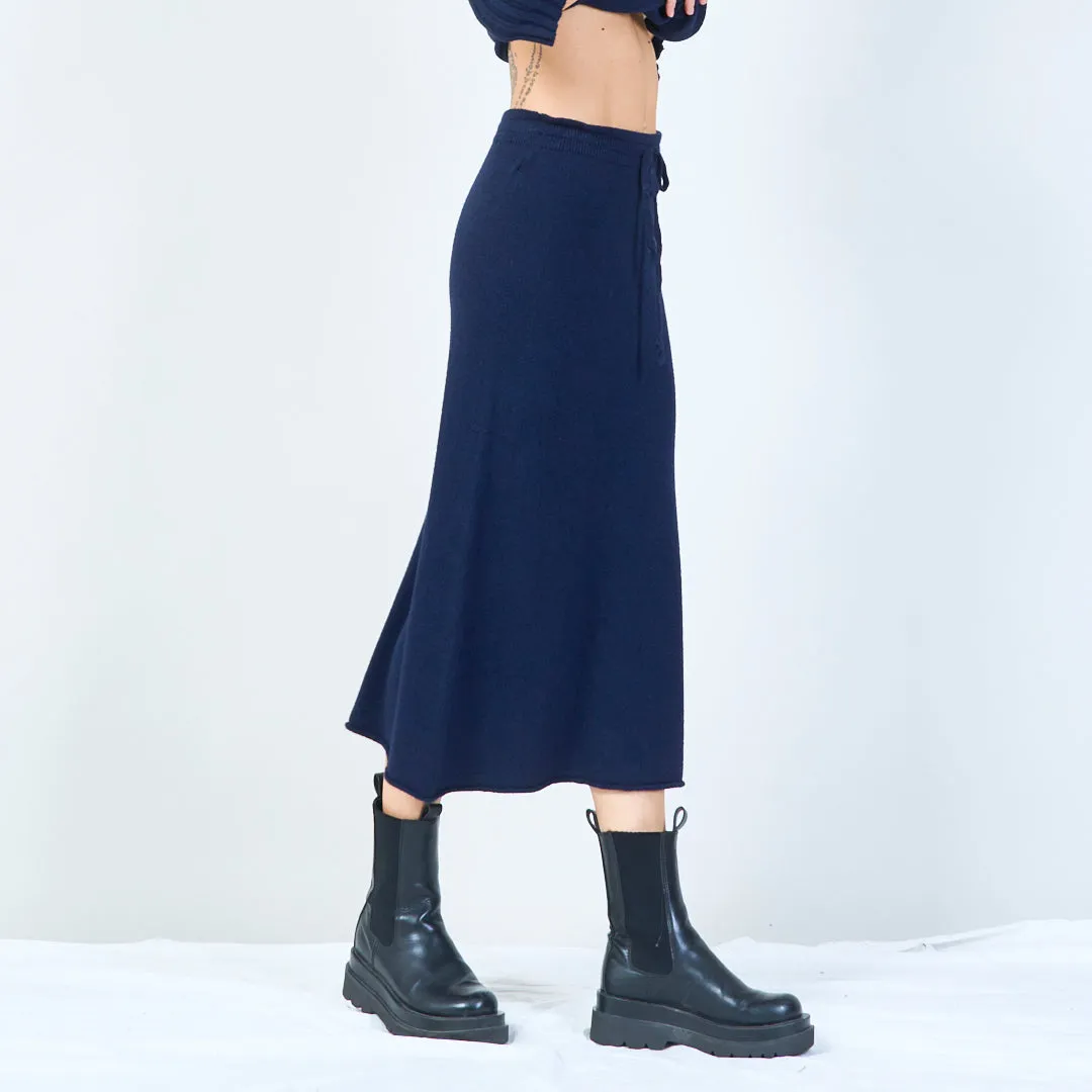 Cozy drawstring knit skirt wholesale