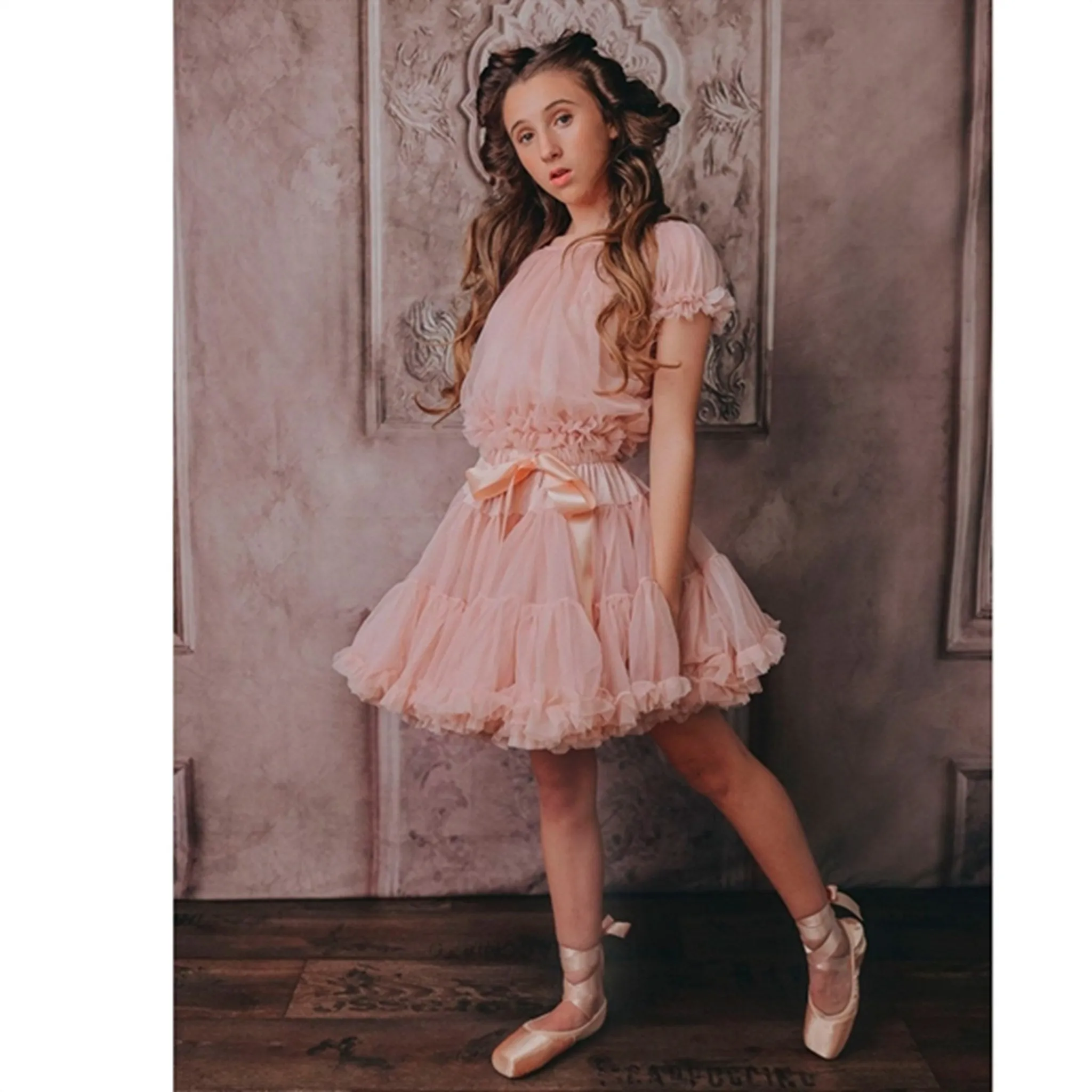 Dolly by Le Petit Tom Frilly Princess Top Pink