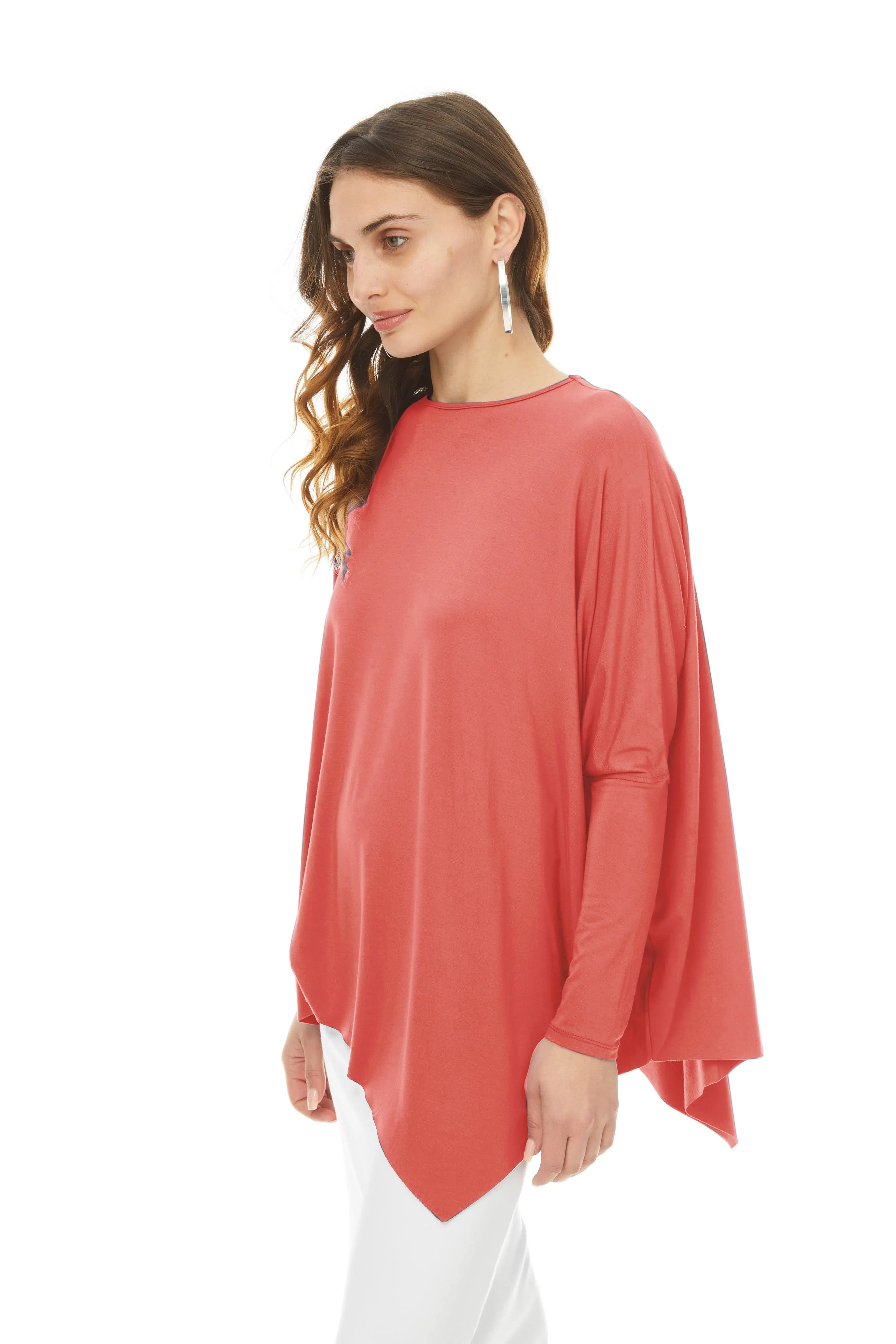 EDEN TOP SOLID JERSEY (CORAL)