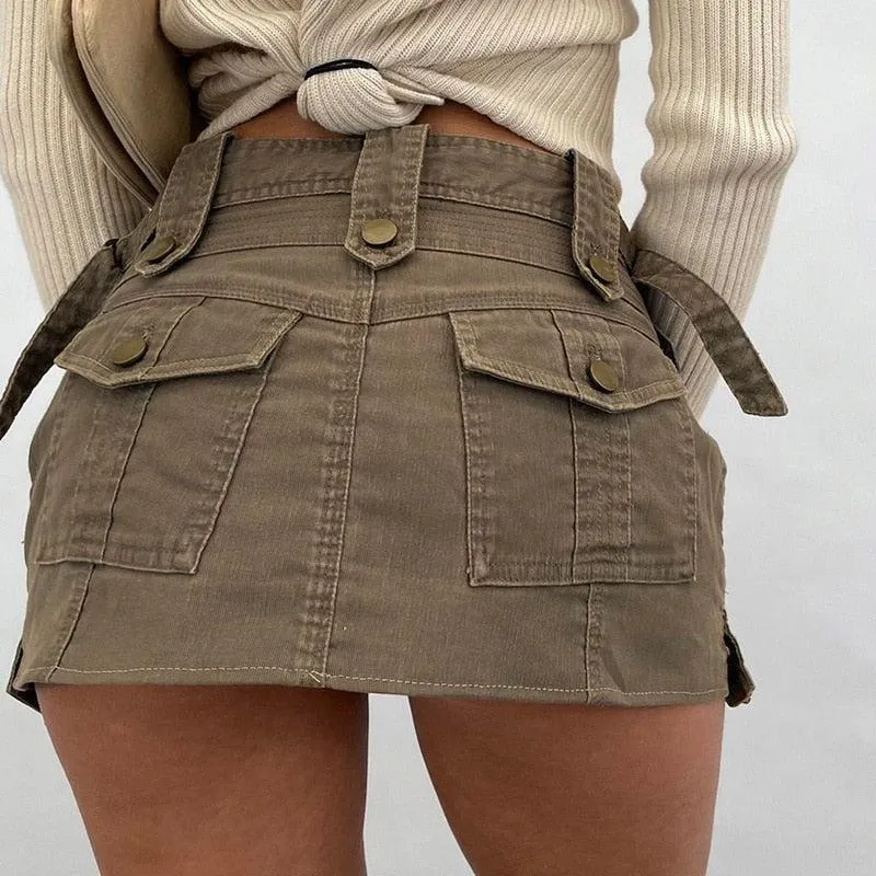 Fairy Grunge Cargo Mini Skirt