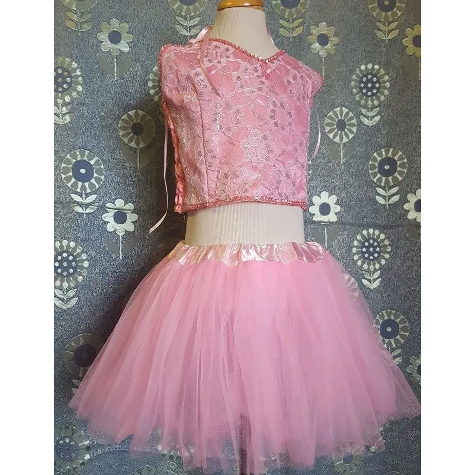 Fairy Tutu and Lace top ballet costume set