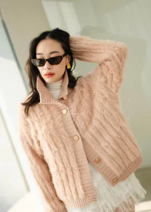 Faux Fur sweater Pink