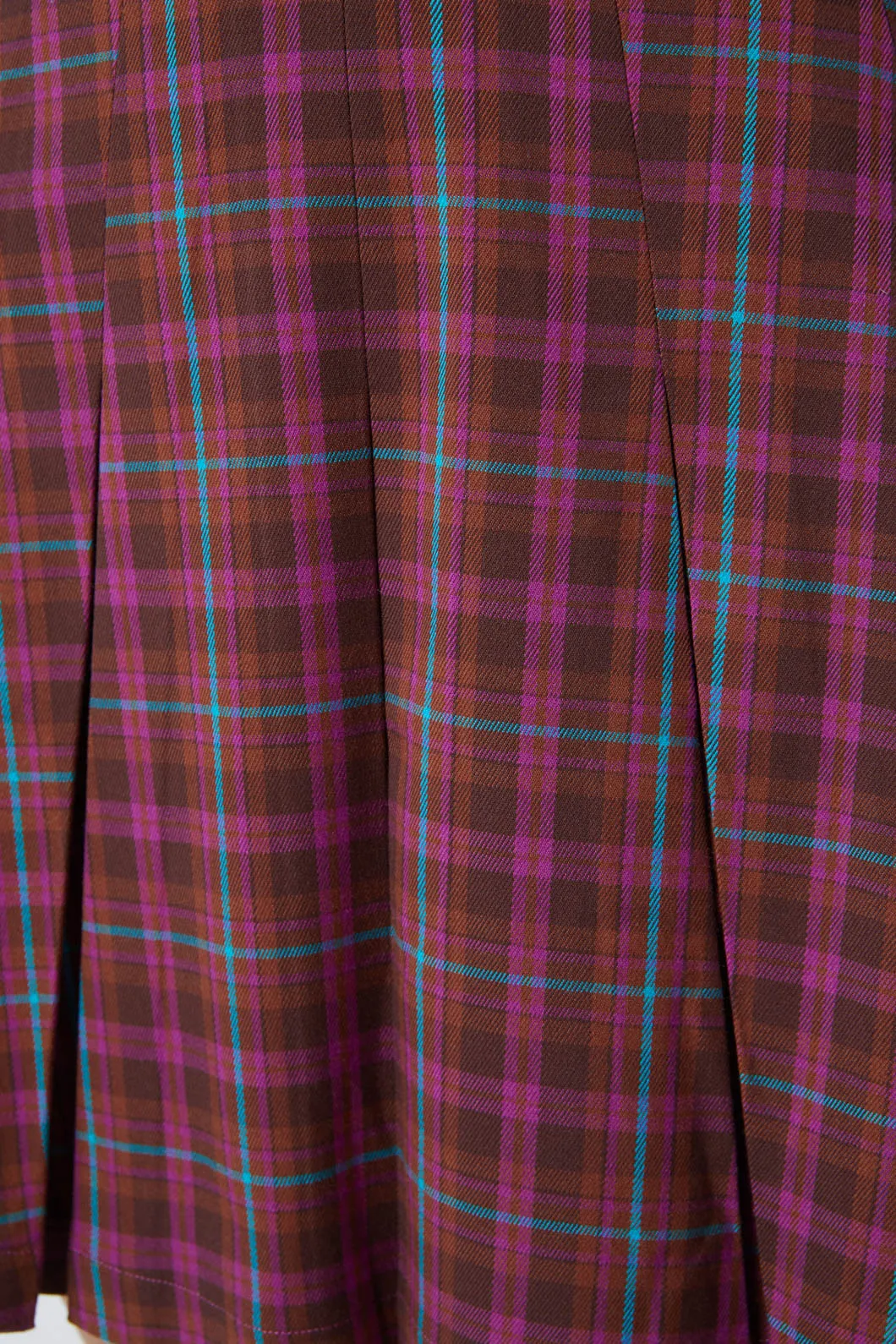 Ginger Check Pleated Skirt