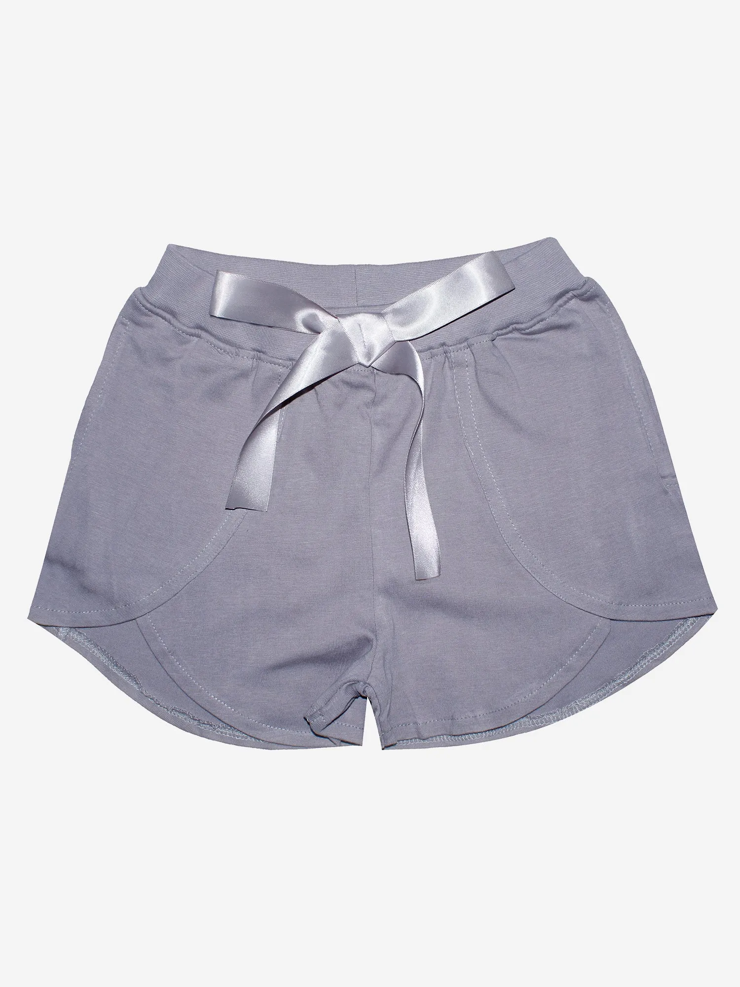 Girls Over Lap Shorts With Bow