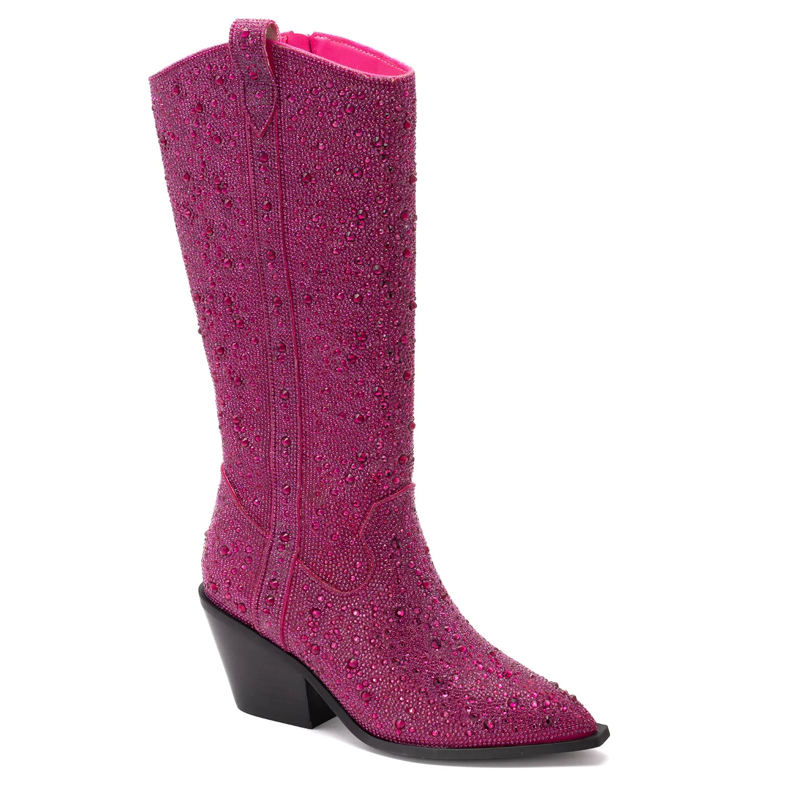 Glitzy Fuscia Rhinestone Cowboy Boots