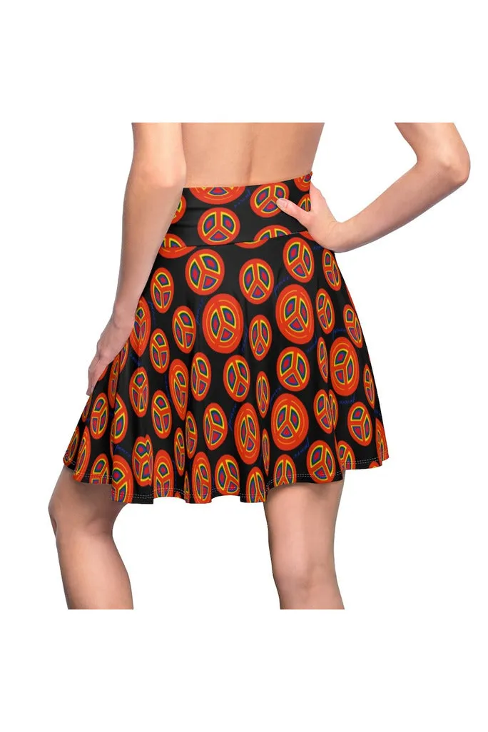 Groovy Peace Women's Skater Skirt