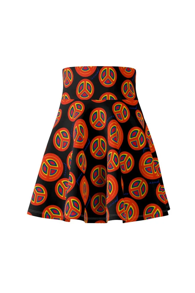 Groovy Peace Women's Skater Skirt