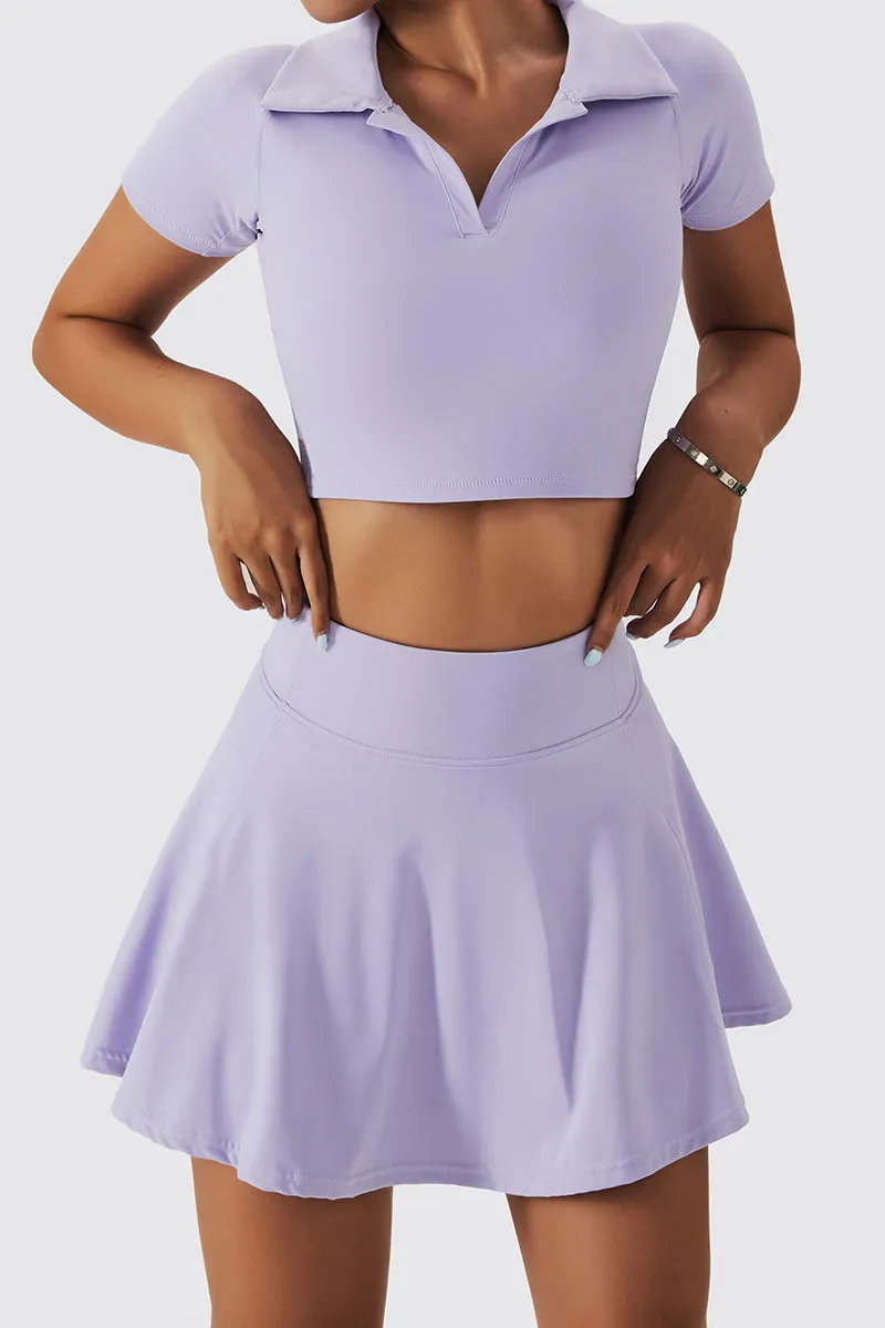 High Waisted Pleated Tennis Skirt