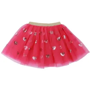 Hot Pink Tulle with Pink Hearts Tutu