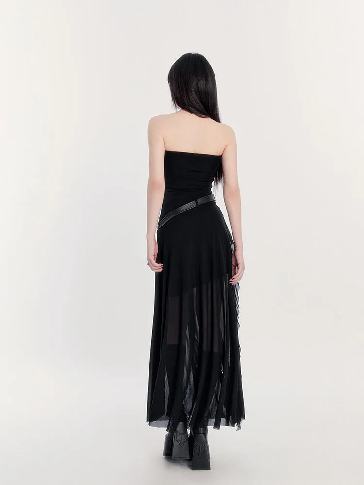 Irregular Mesh Gothic Skirt