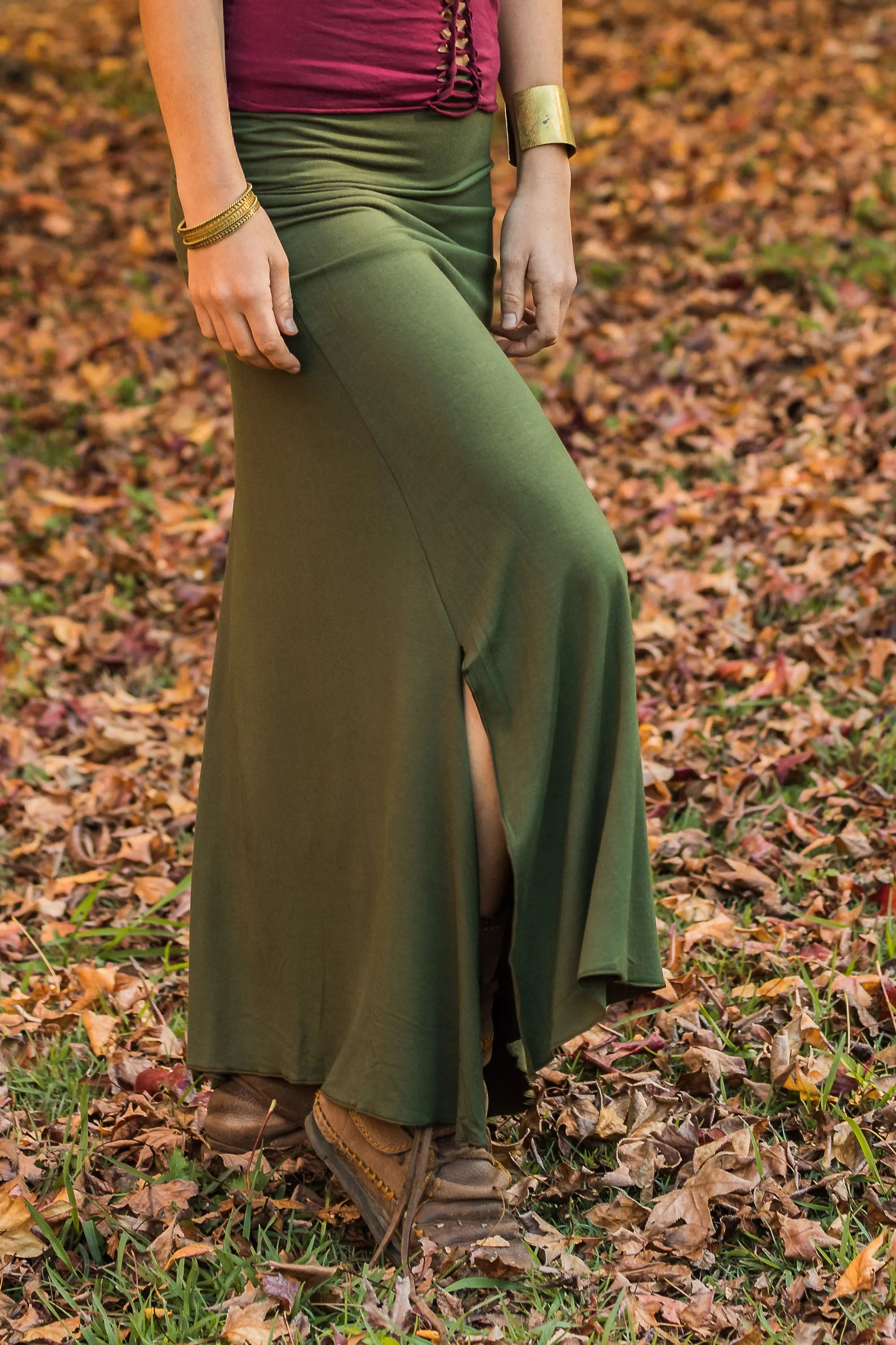 LYCRA SKIRT OLIVE