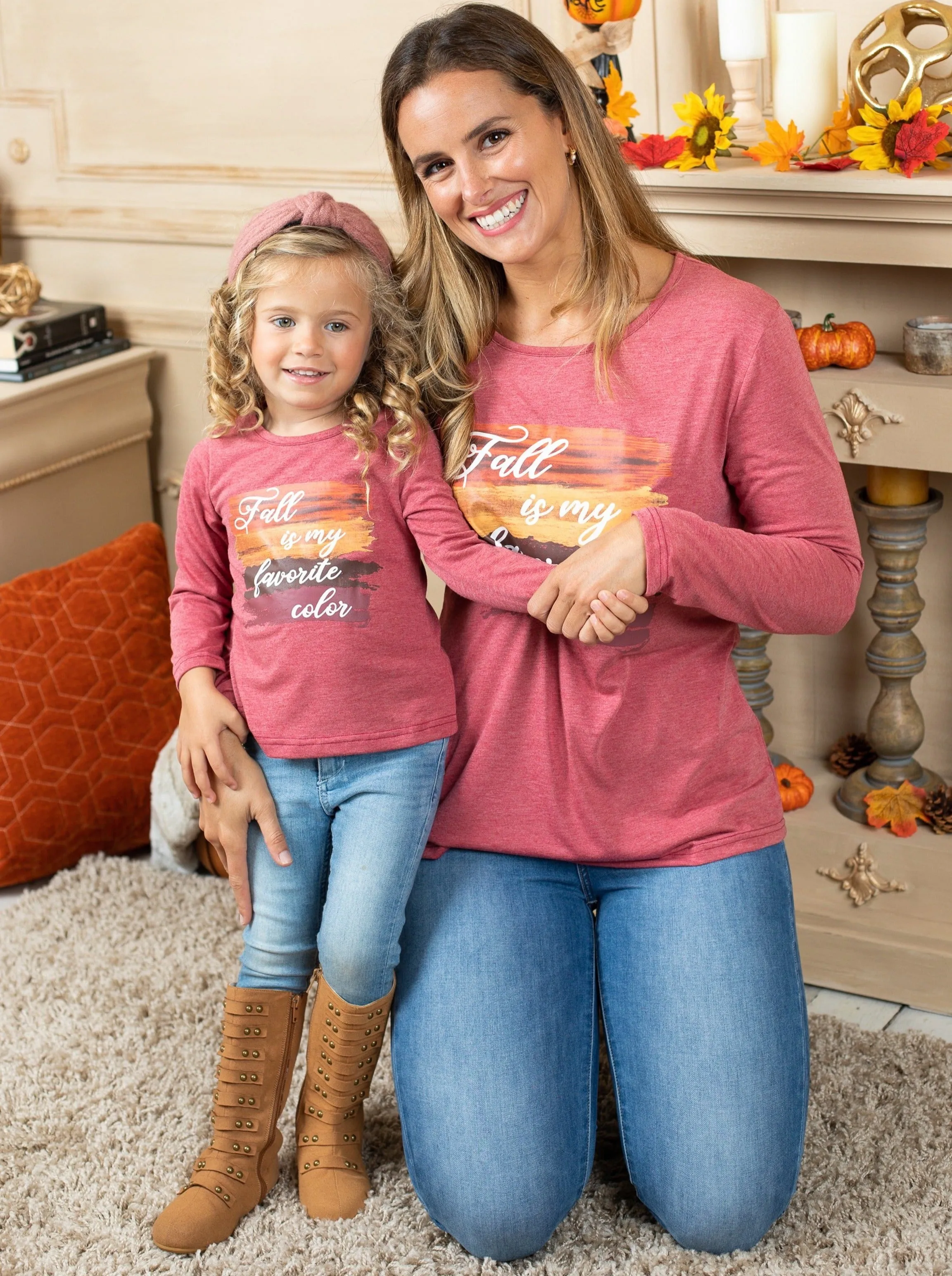 Mommy and Me Fall Is My Favorite Color Top