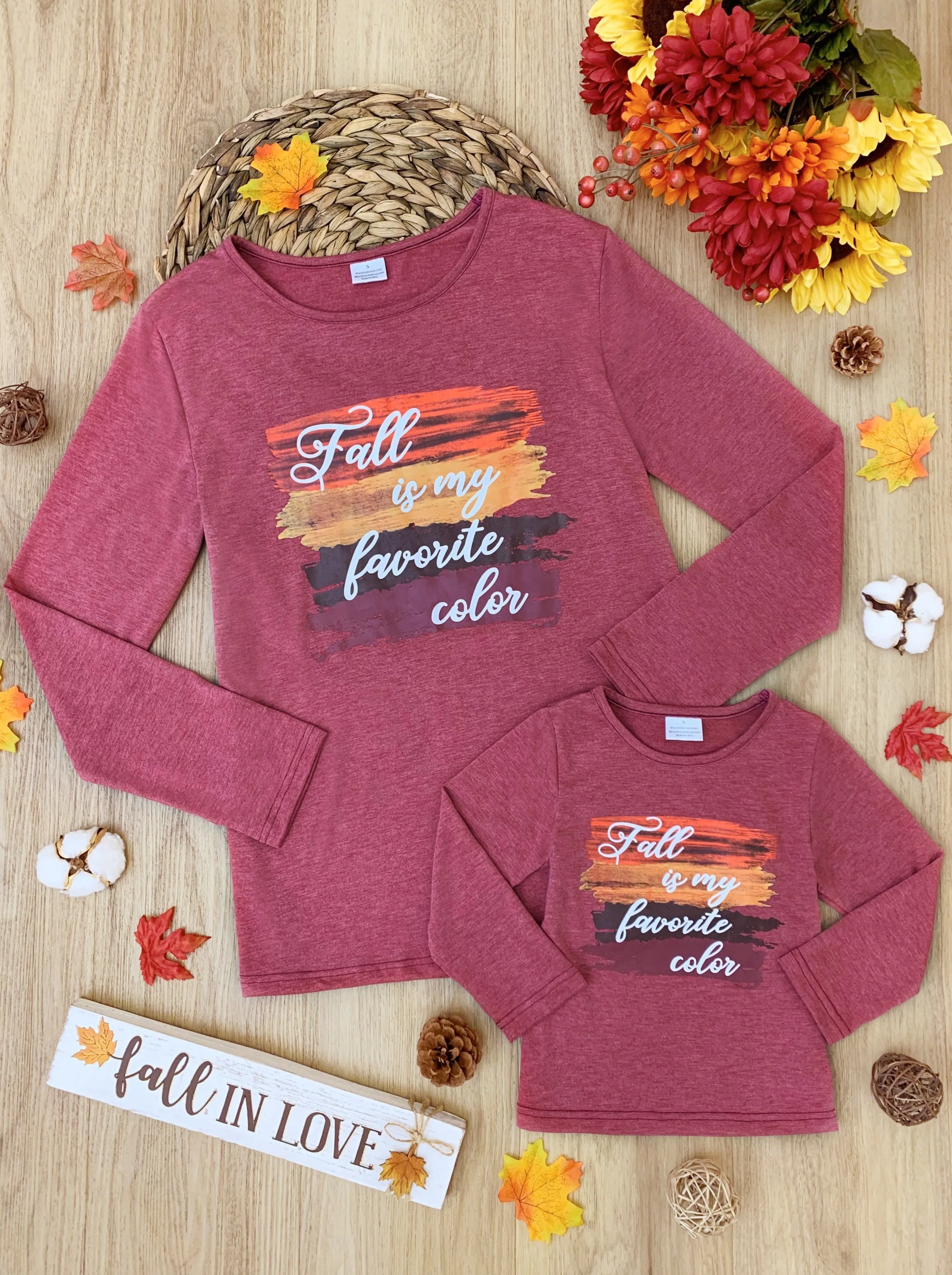 Mommy and Me Fall Is My Favorite Color Top