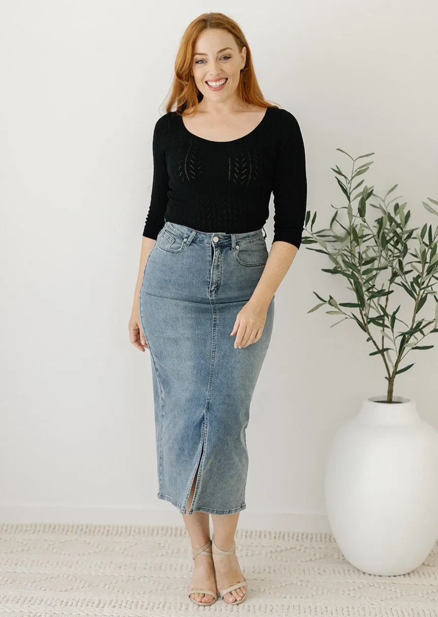 Natalie Denim Skirt