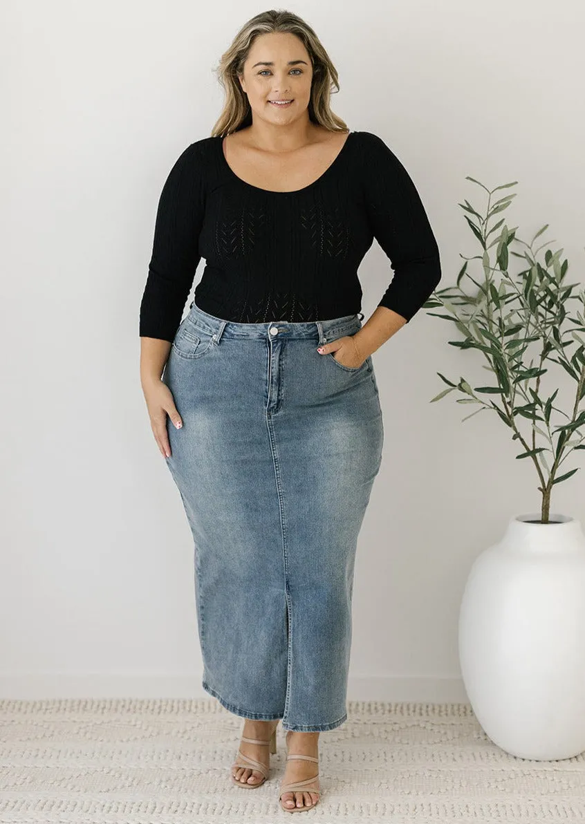 Natalie Denim Skirt