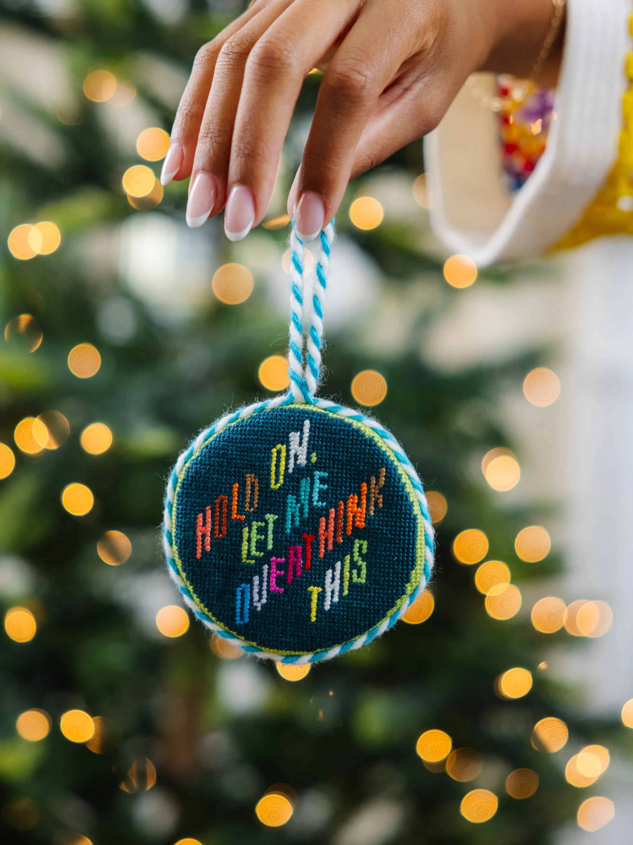 Needlepoint Ornament - Overthink