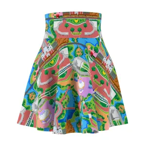 Park Map Women's Skater Skirt