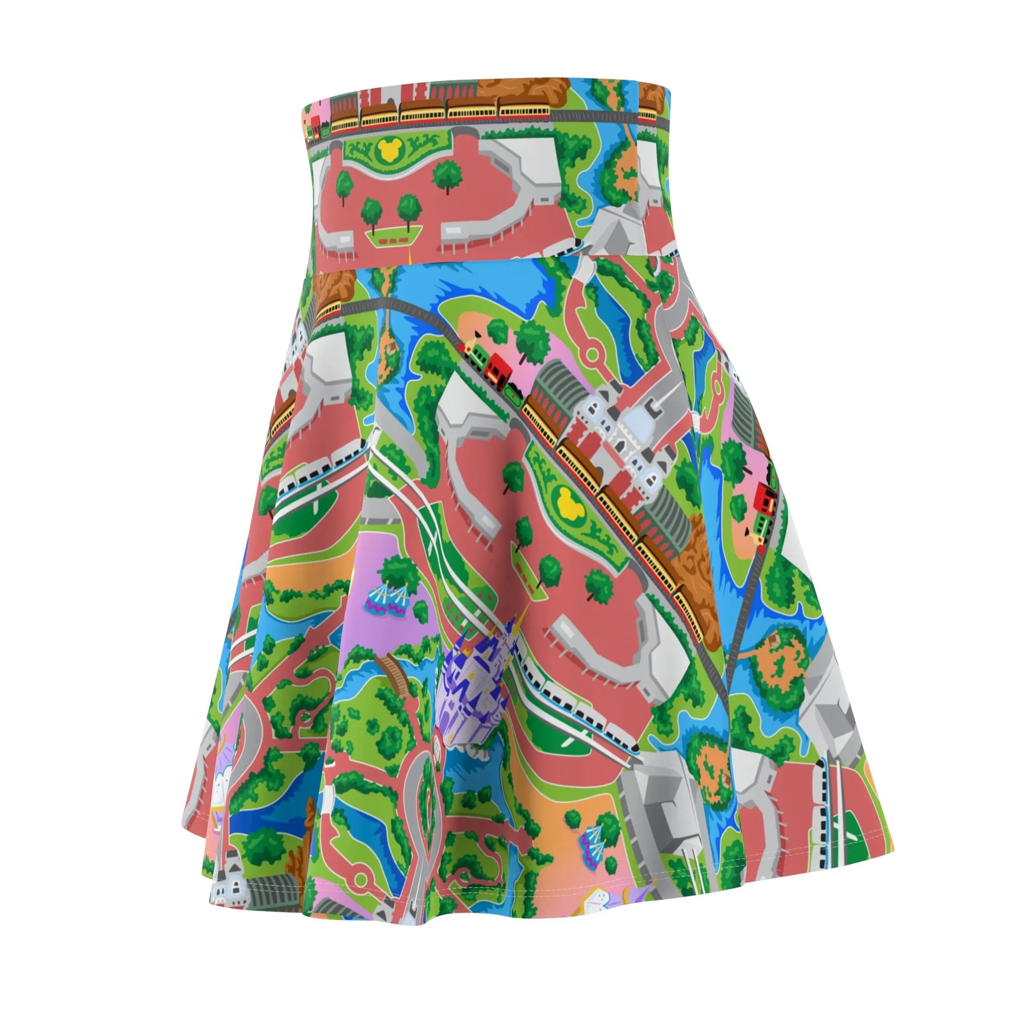 Park Map Women's Skater Skirt