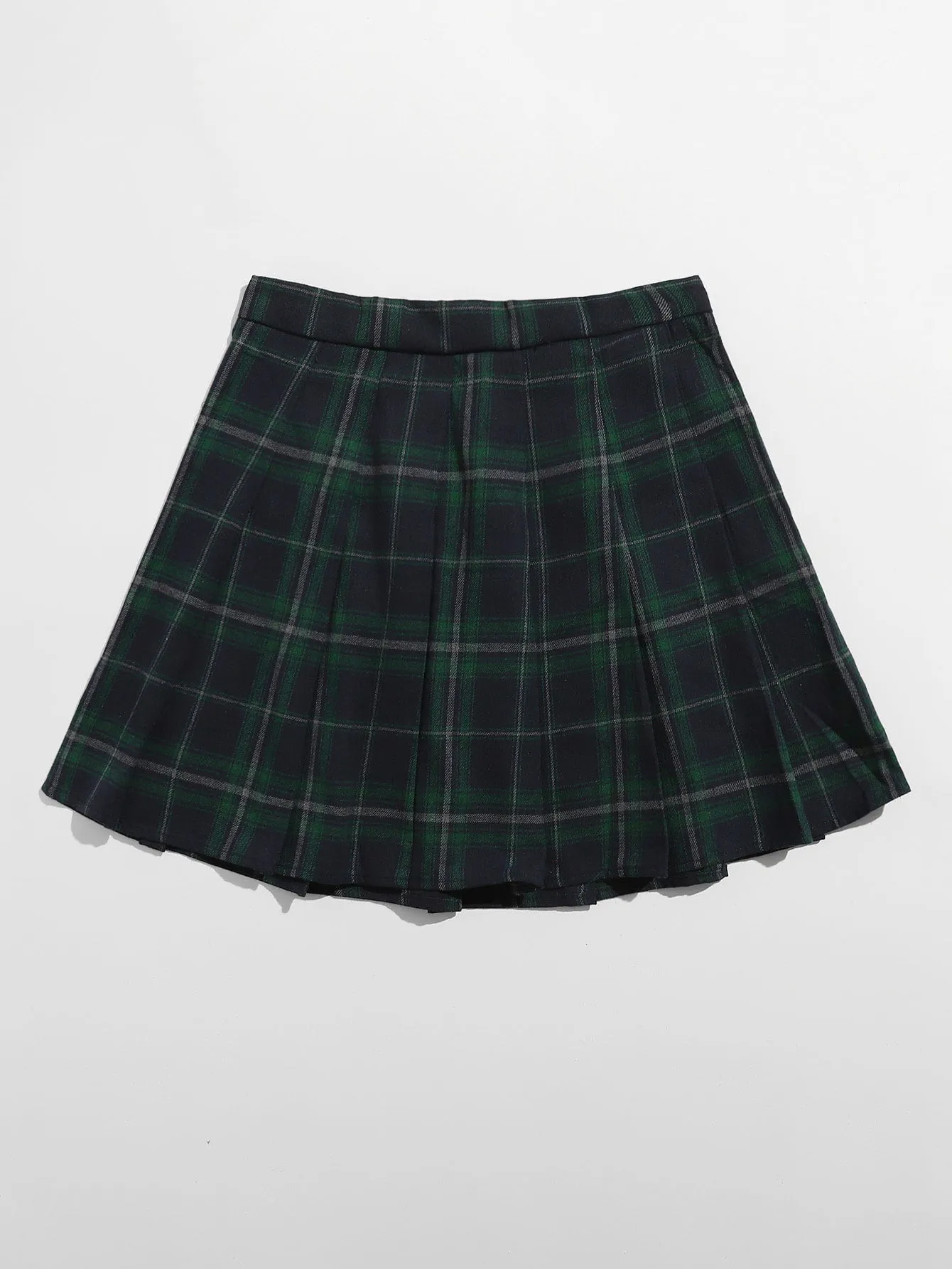 Preppy Tartan Zipper High Waist Mini Women Skirts