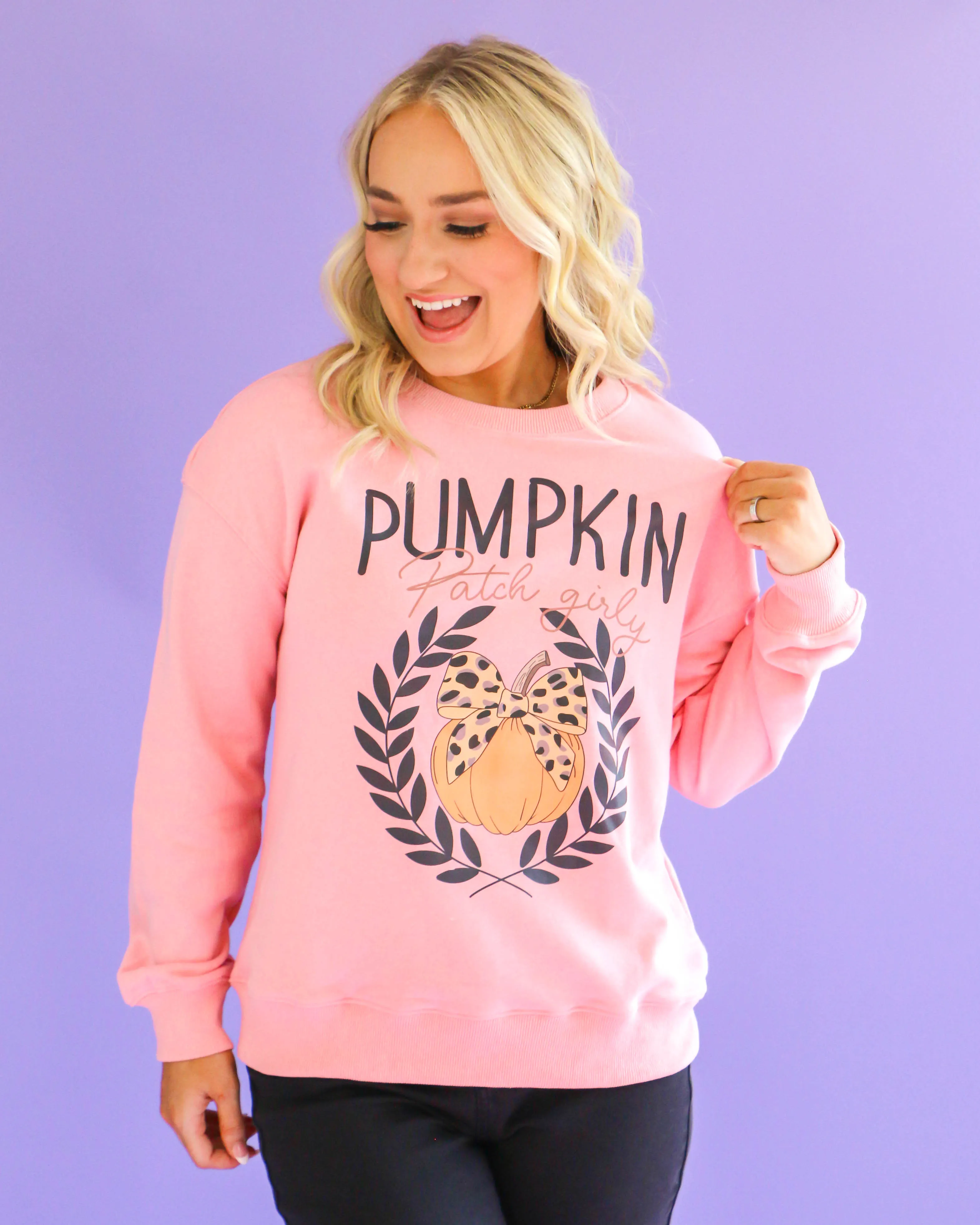 Pumpkin Patch Girly Sweatshirt