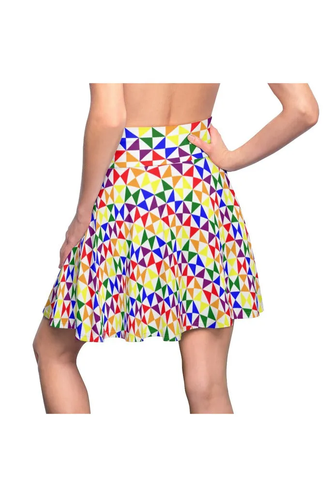 Rainbow Women's Skater Skirt