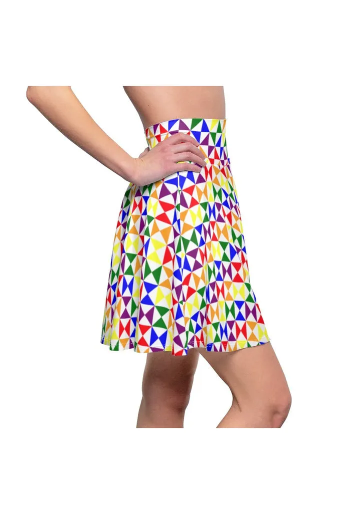 Rainbow Women's Skater Skirt