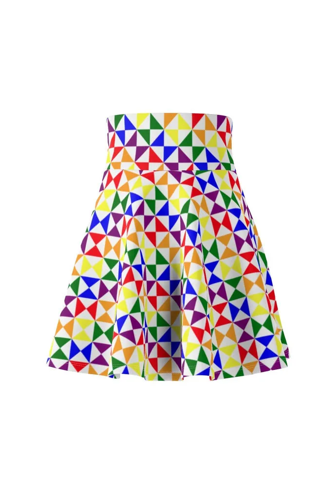 Rainbow Women's Skater Skirt