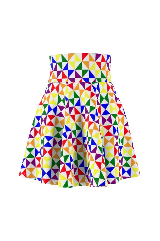 Rainbow Women's Skater Skirt