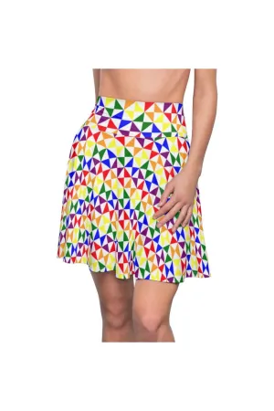 Rainbow Women's Skater Skirt