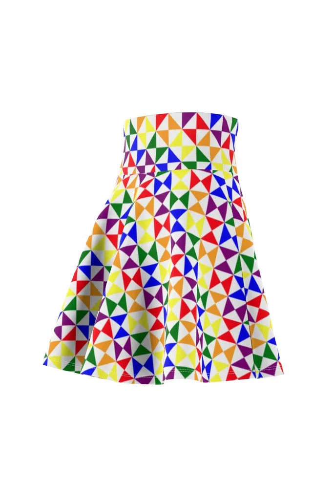 Rainbow Women's Skater Skirt