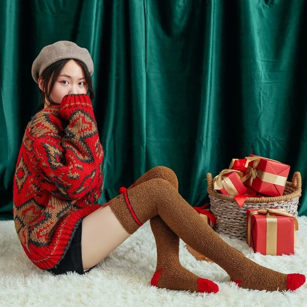 Rudolph Thigh Highs