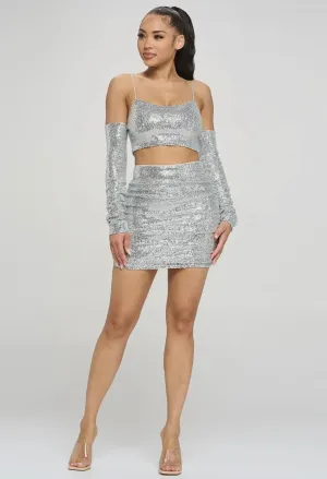 Selena Sequin Skirt Set