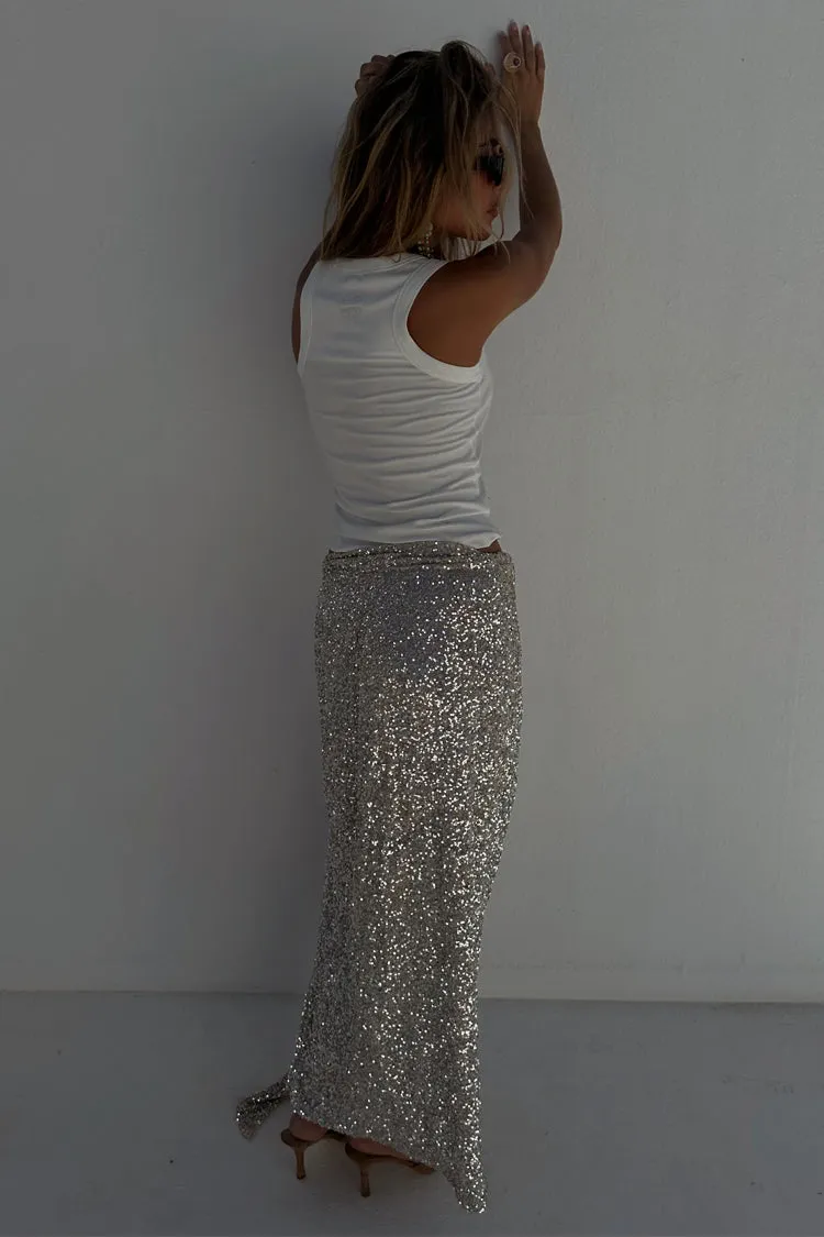 Sequin Maxi Wrap Jaspre Skirt