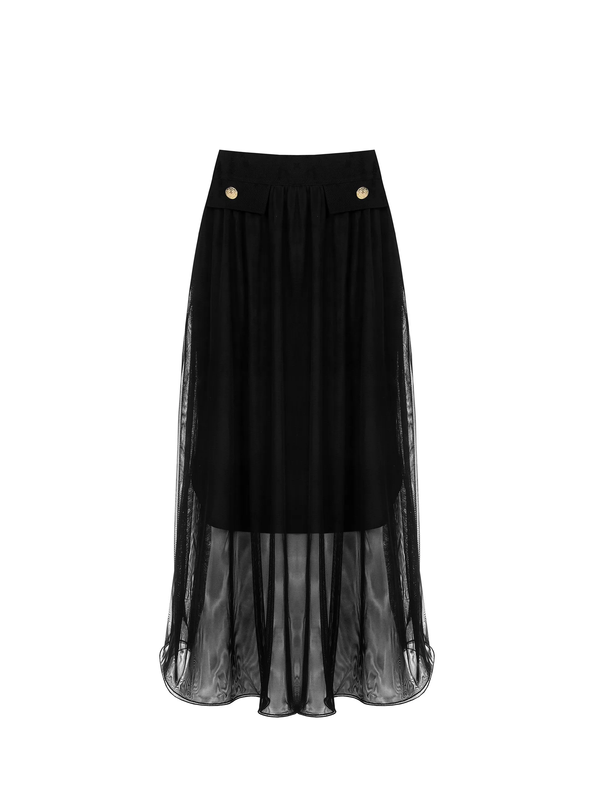 Sheered Midi Skirt