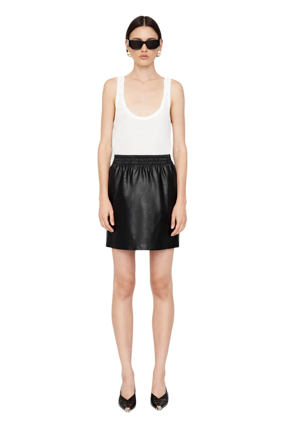 Soto Skirt - Black Vegan Leather