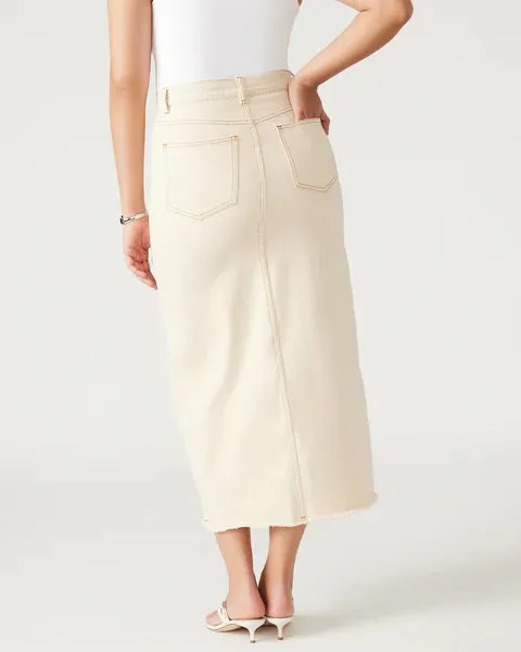 Steve Madden Avani Denim Skirt Ivory