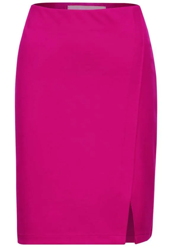 Street One Jersey Faux wrap mini skirt 361479